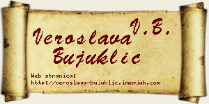 Veroslava Bujuklić vizit kartica